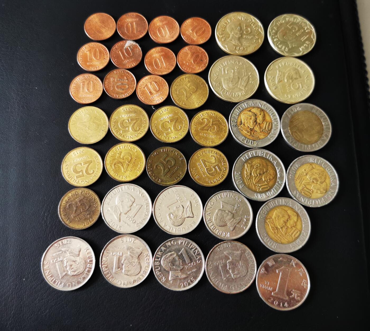 零零发外国硬币拍卖 无佣金 菲律宾一组80比索