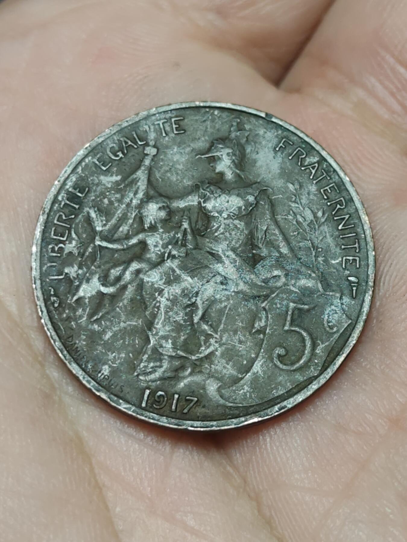 2026年第三十九场(总第二百零八场）外国好品散币场(免佣金) 法兰西第三共和国1917年5生丁(第二版)