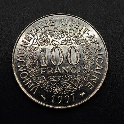 【淘币小摊】实时拍第八百八十六拍   散币场    每周一统一发货 - 西非1997年100法郎