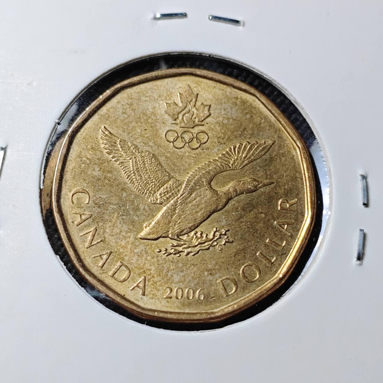 KK钱币收藏小铺  第412期 2月预留时间 周末发货 2006加拿大1元 奥运主题纪念币