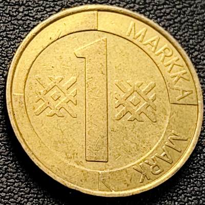 泉币菌-第218场-拍品多 请提前出价 - 芬兰 1996年 1马克 直径约23mm