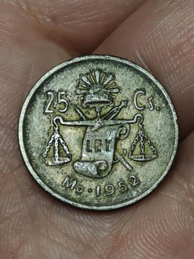 2026年第三十九场(总第二百零八场）外国好品散币场(免佣金) - 墨西哥🇲🇽1952年25分银币(1950–1971年第一版，300银)