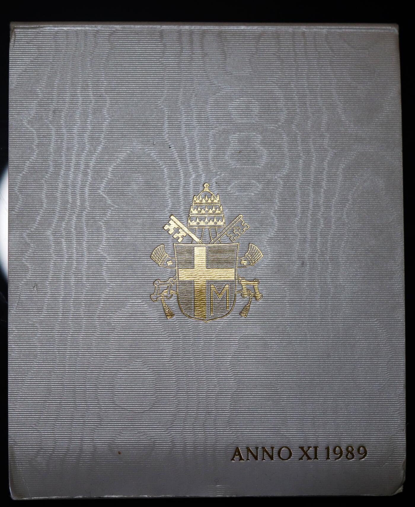 观钱 近现代机制币拍卖No.006（全场顺丰包邮，不区分偏远地区）  梵蒂冈 1989 年（约翰・保罗二世第 11 年）官方流通硬币套装（含1000里拉银币）