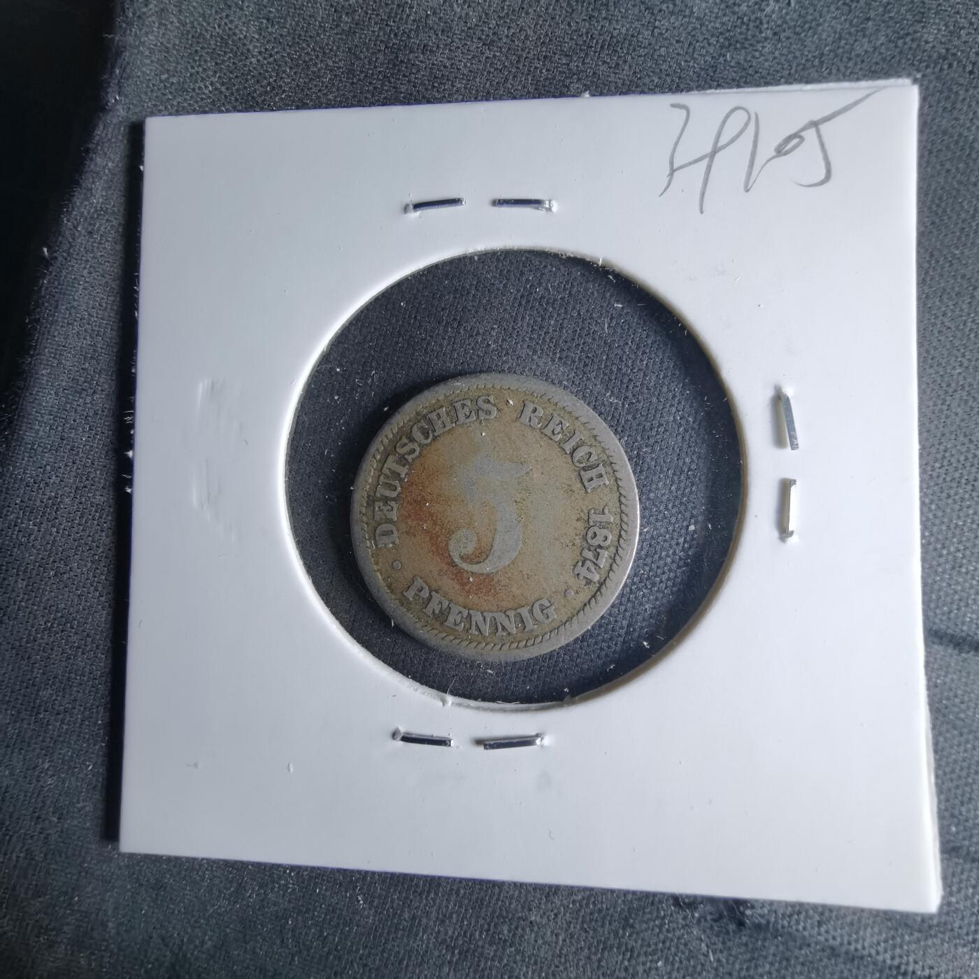 沼泽如烟--第1039场 德国1874年5芬尼有伤