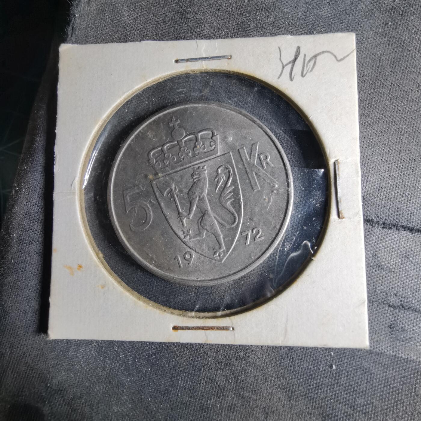 沼泽如烟--第1039场 挪威1972年5克朗