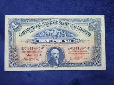 3月29号晚上8点 外国纸币自动截拍第48场 - 苏格兰商业银行 稀少
