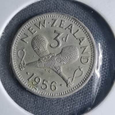 沼泽如烟--第1040场 - 新西兰1956年3便士