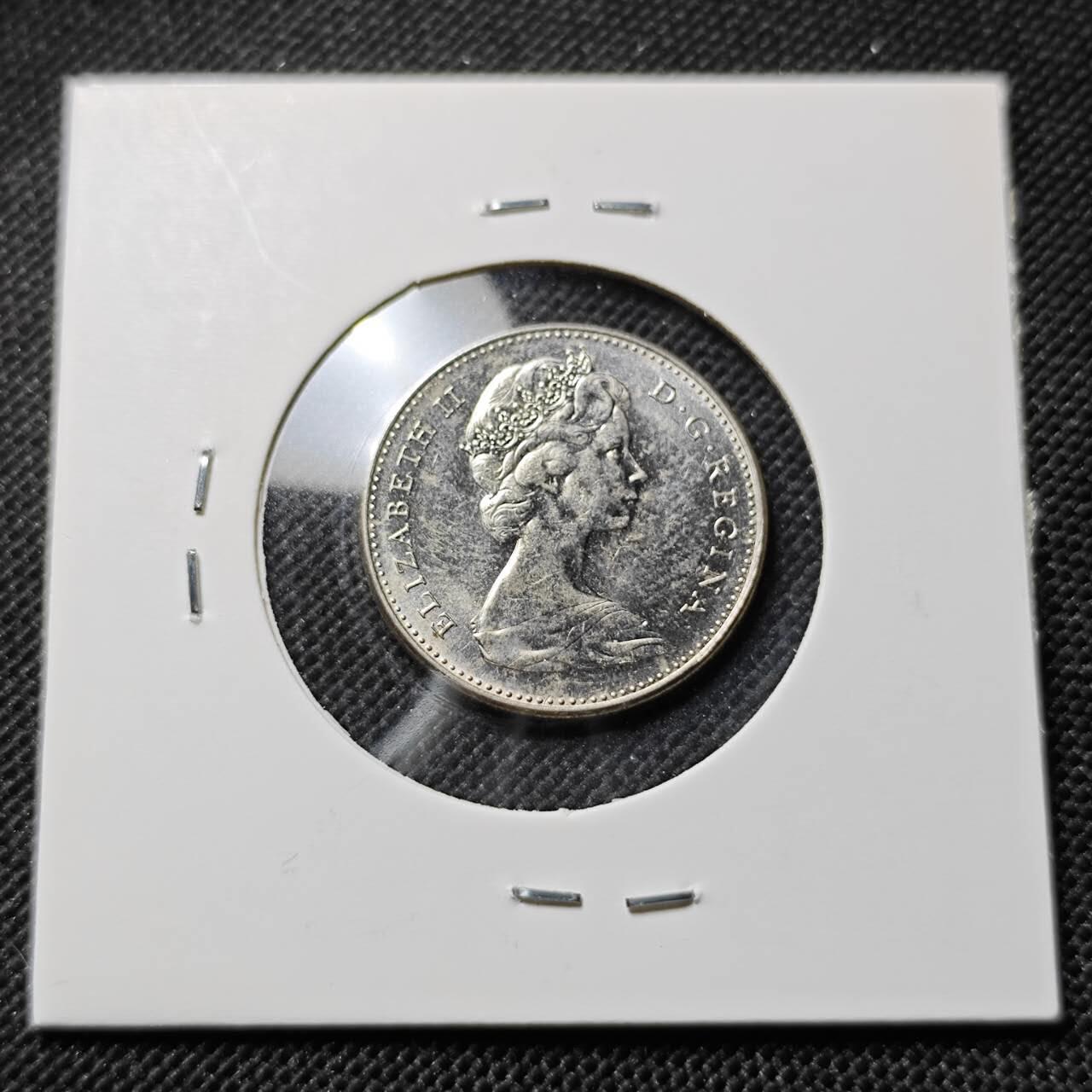 KK钱币收藏小铺  第412期 2月预留时间 周末发货 1967加拿大5分 纪念币