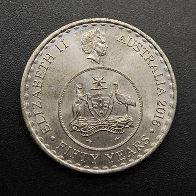 【淘币小摊】实时拍第八百八十六拍   散币场    每周一统一发货 - 澳大利亚2016年货币50周年20分纪念币