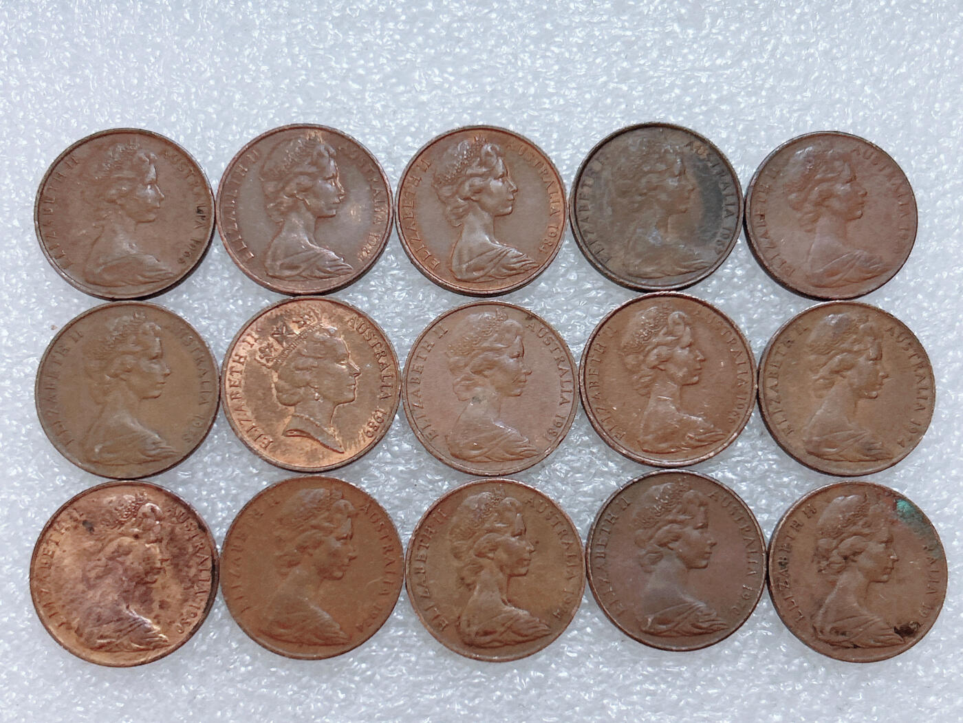 第一海外回流一元起拍收藏 散集专场  第310期 澳大利亚2分硬币 15枚