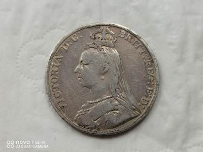 银币 - 1889年英国马剑大银币（27.5克）