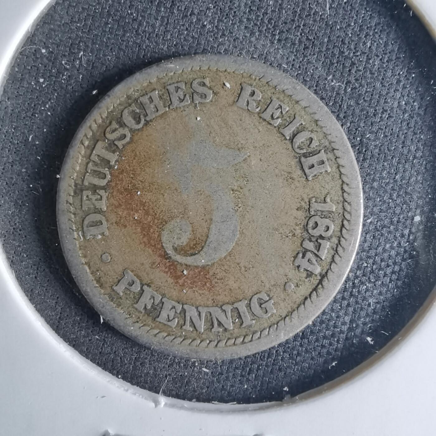 沼泽如烟--第1039场 德国1874年5芬尼有伤