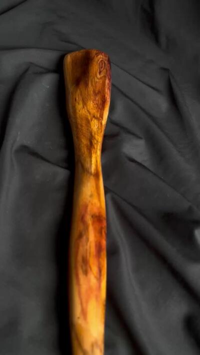 零元拍：NO.10海南黄花梨随形文玩把玩棍，尺寸约：37.5/2/4.5CM