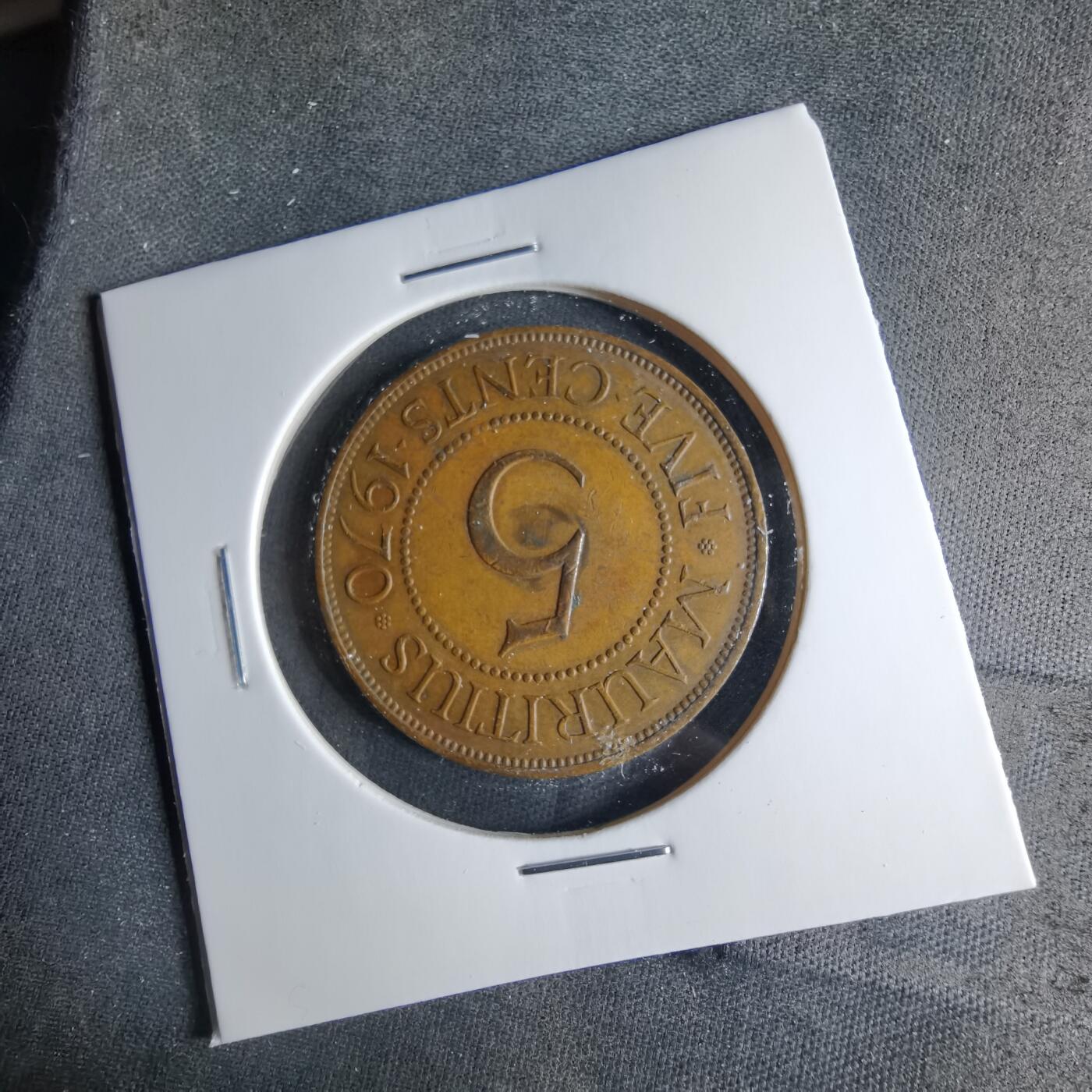 沼泽如烟--第1039场 毛里求斯1970年五分