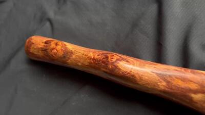 零元拍：NO.11海南黄花梨随形文玩把玩棍，尺寸约：23.5/3.3/3CM