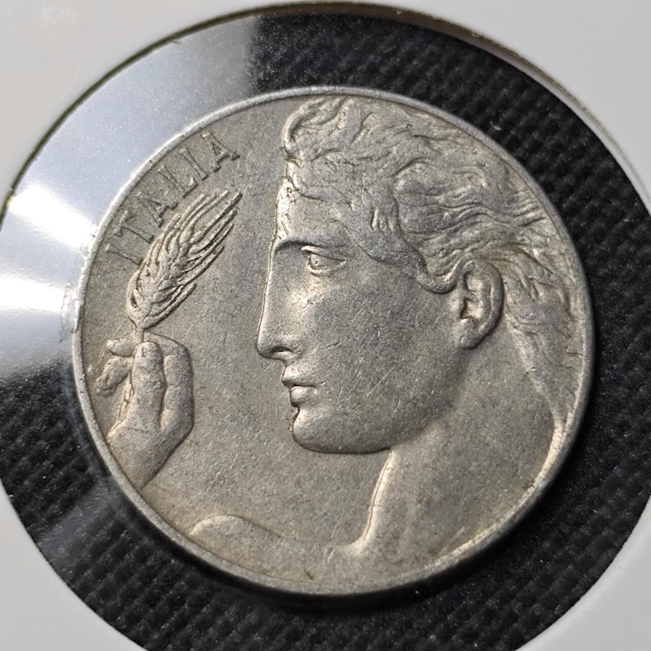 KK钱币收藏小铺  第412期 2月预留时间 周末发货 1921意大利20分 飞天女神