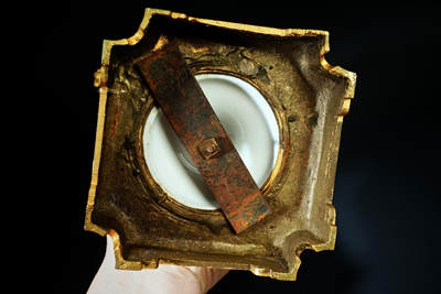 上海都达杂项专场103【全场包邮】  清代法国塞弗尔风格铜鎏金瓷瓶 1对