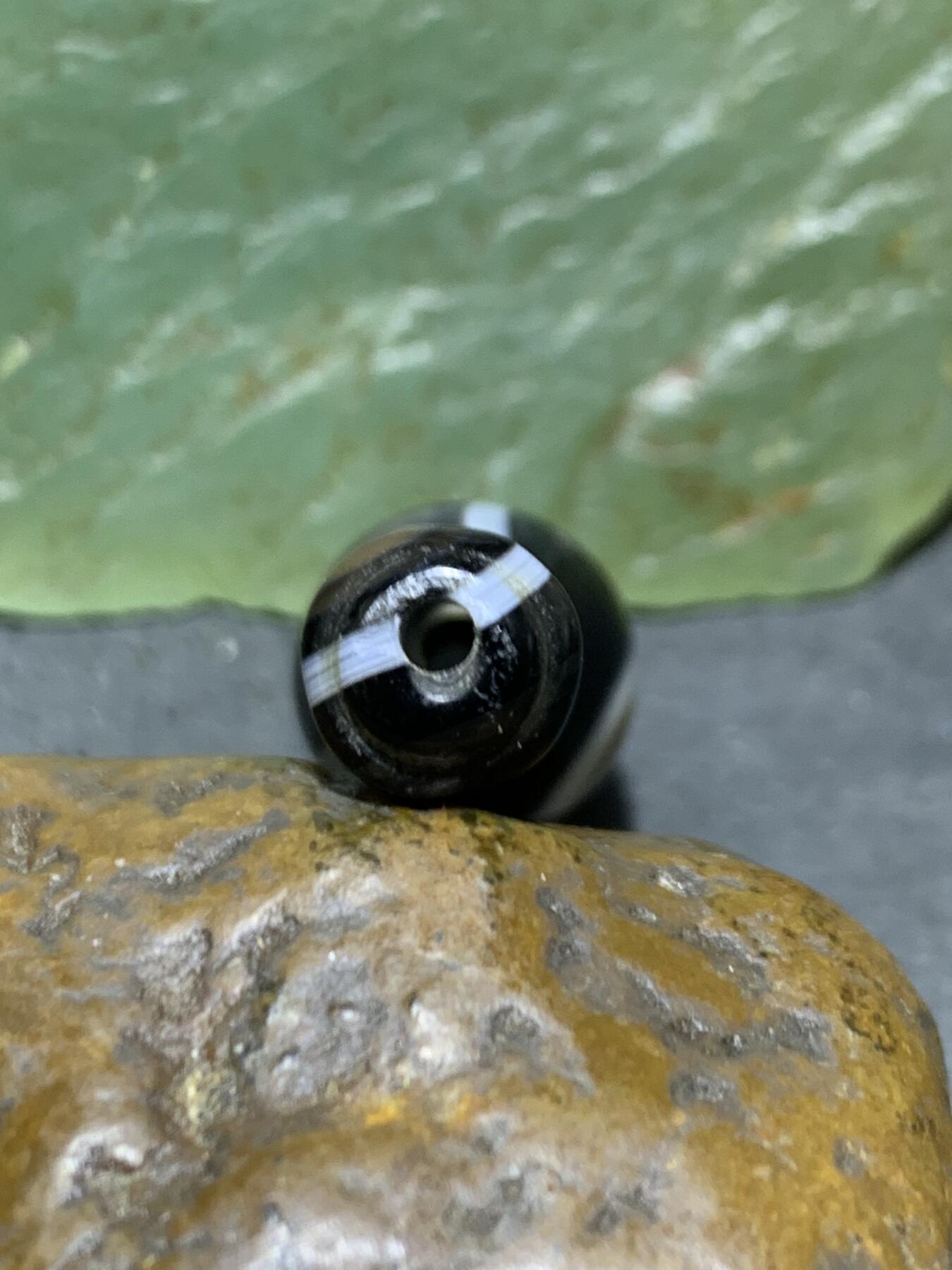 药师玛瑙通货瓶形珠一个！