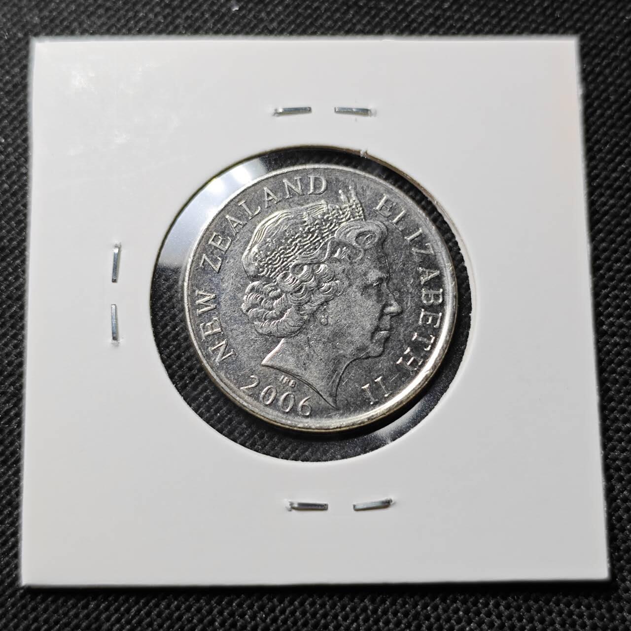 KK钱币收藏小铺  第412期 2月预留时间 周末发货 2006新西兰50分 