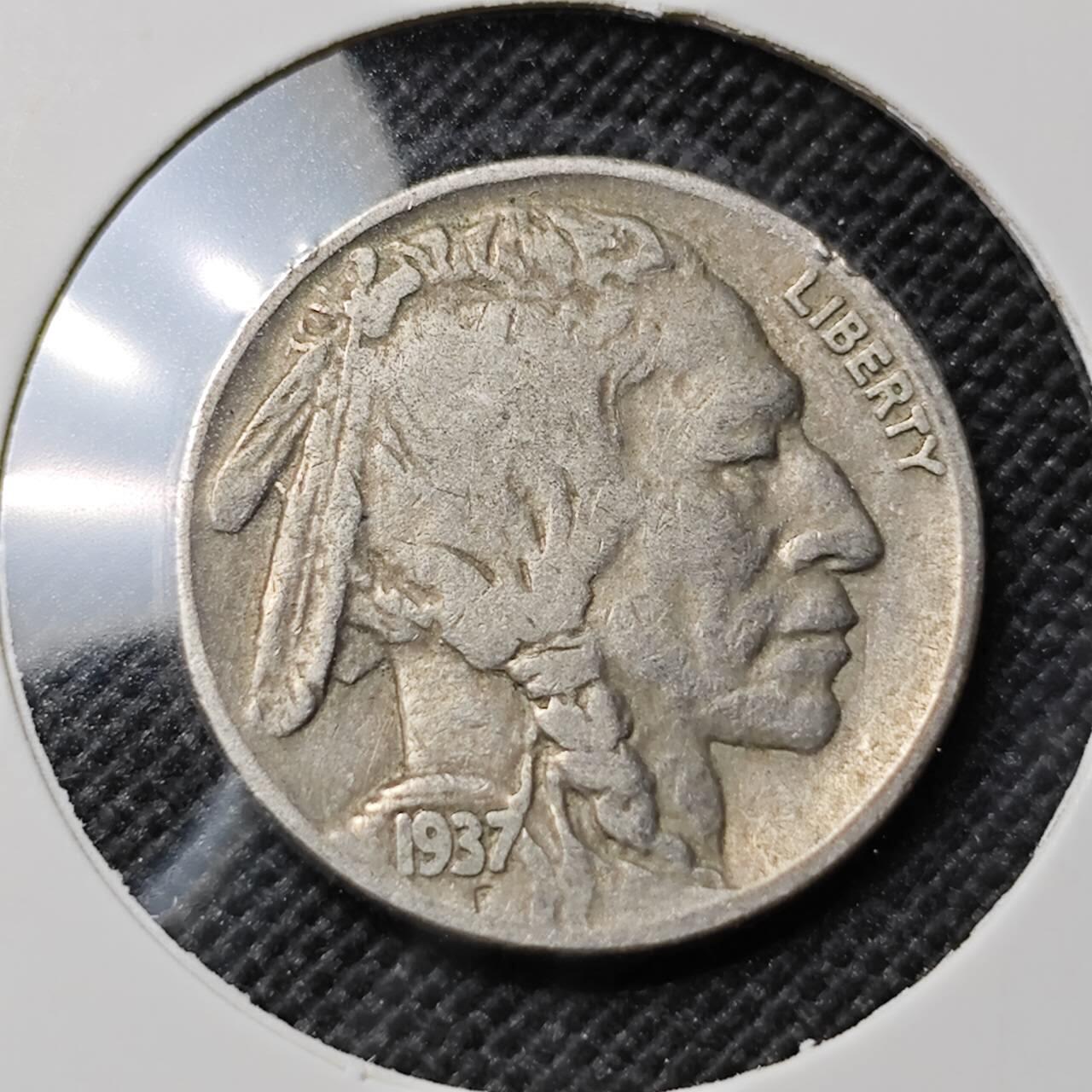 KK钱币收藏小铺  第412期 2月预留时间 周末发货 1937美国5分