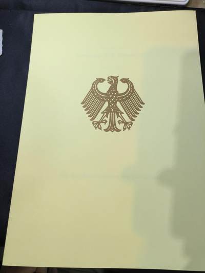 云宸嘉赏-勋臻文献佳藏优品精选场次（低佣 转发佣金红包） - 联邦德国国防军汉斯·舒尔茨（Hans Schulz）空军少校任命书 