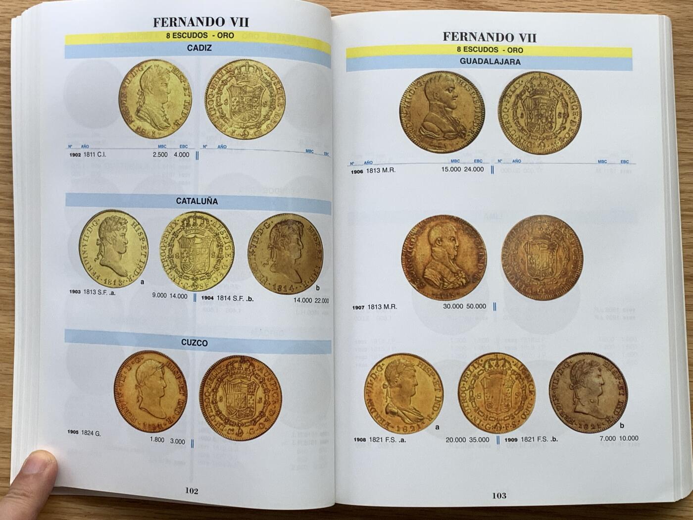 《竞宝斋》第476场 周日，周一 2场连拍 （全场包邮）欢迎送拍 西班牙 2022年 钱币目录 包含属地，本土，现代币，纸币。将近500页的厚度。值得拥有 后面广告页去除，重1公斤。