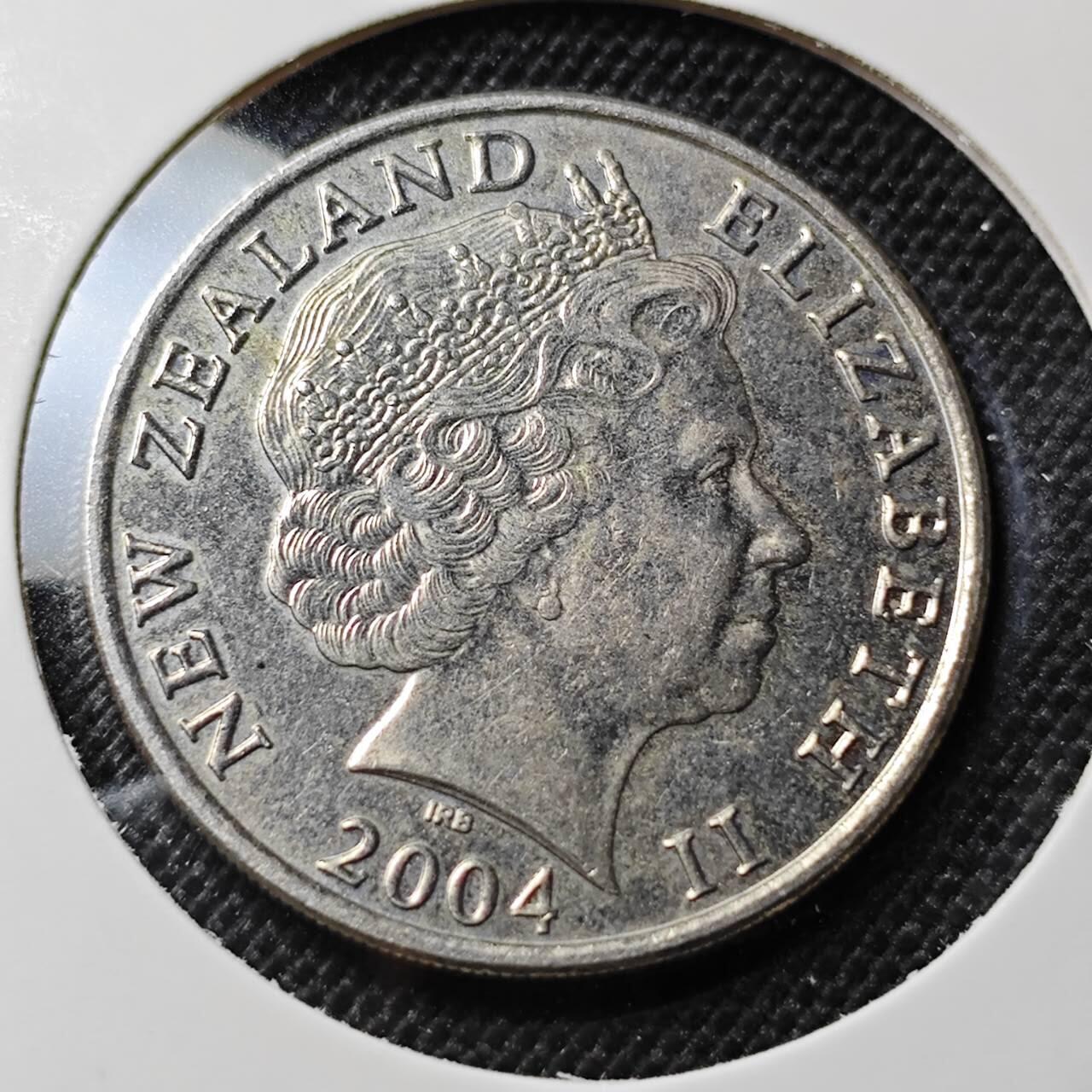 KK钱币收藏小铺  第412期 2月预留时间 周末发货 2004新西兰20分 大版