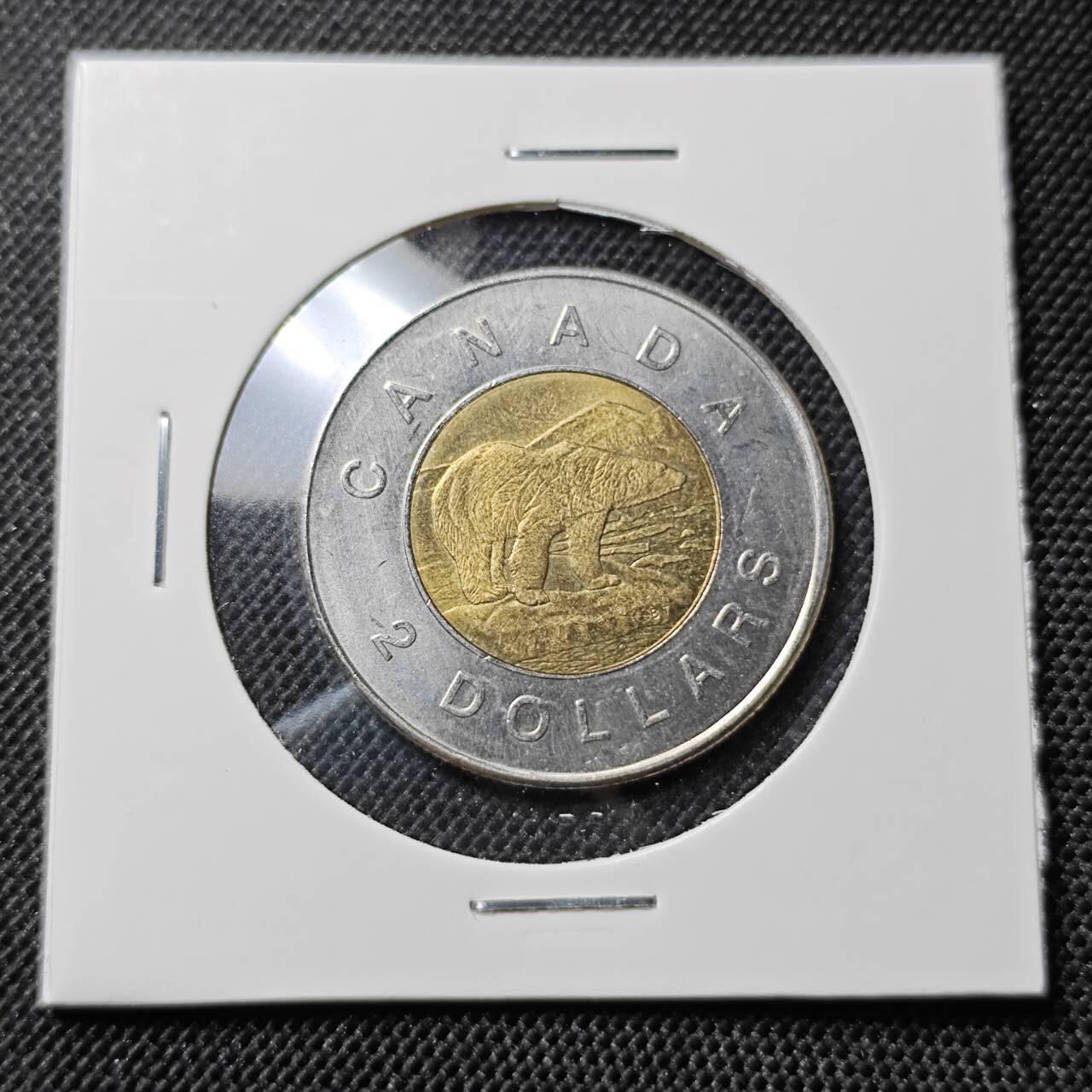 KK钱币收藏小铺  第412期 2月预留时间 周末发货 2006加拿大2元 