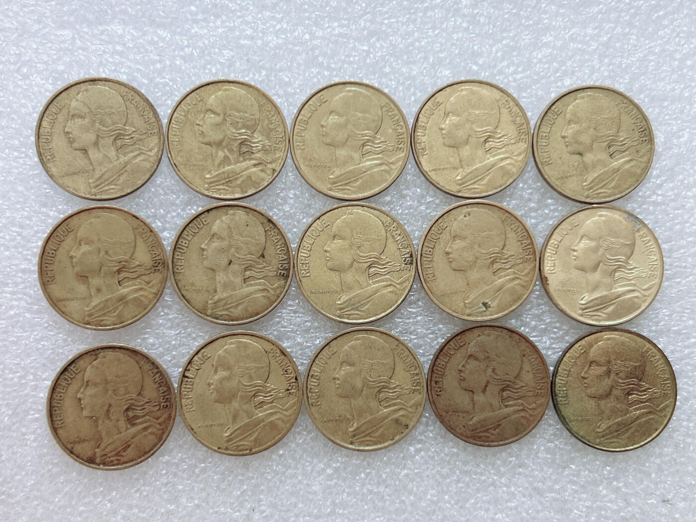 第一海外回流一元起拍收藏 散集专场  第310期 法国10分 15枚