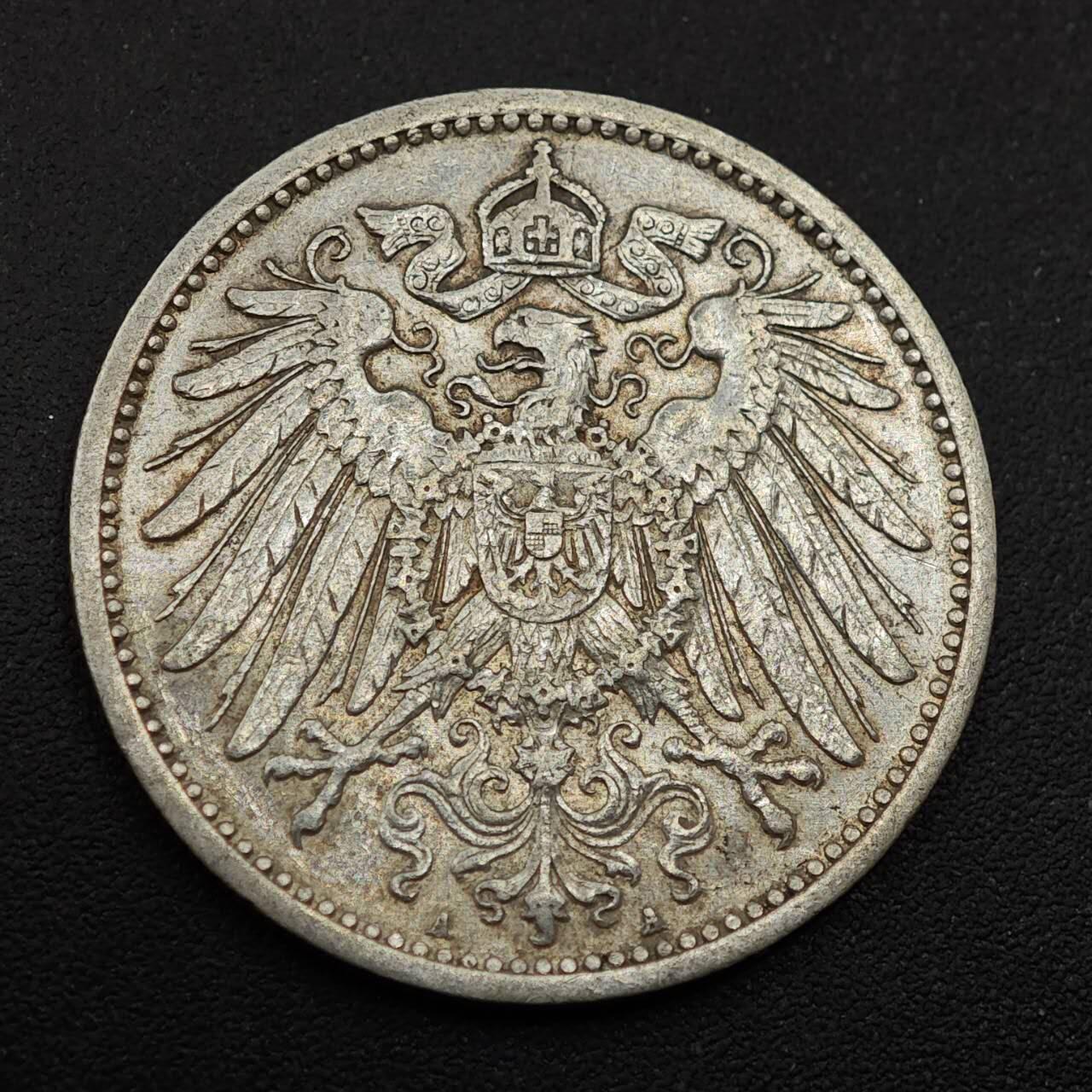 【淘币小摊】实时拍第八百八十五拍   小银币场    每周一统一发货 德国1906年长翅1马克银币