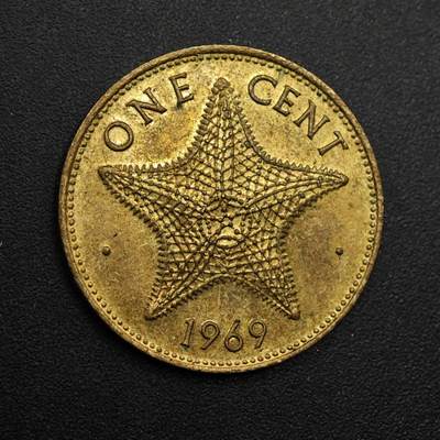 【淘币小摊】实时拍第八百八十六拍   散币场    每周一统一发货 - 巴哈马1969年一分铜币