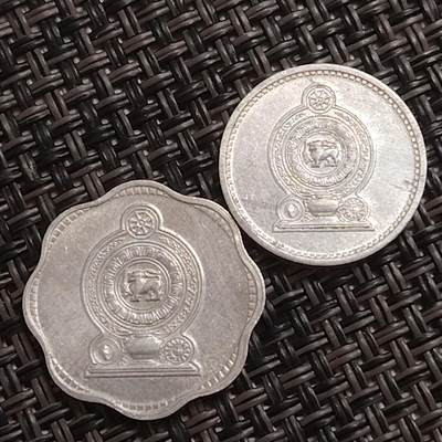 布加迪🐬～世界钱币(上海)🌾第 284 期 /  各国套币和散币 - 斯里兰卡 1978年 1/2分