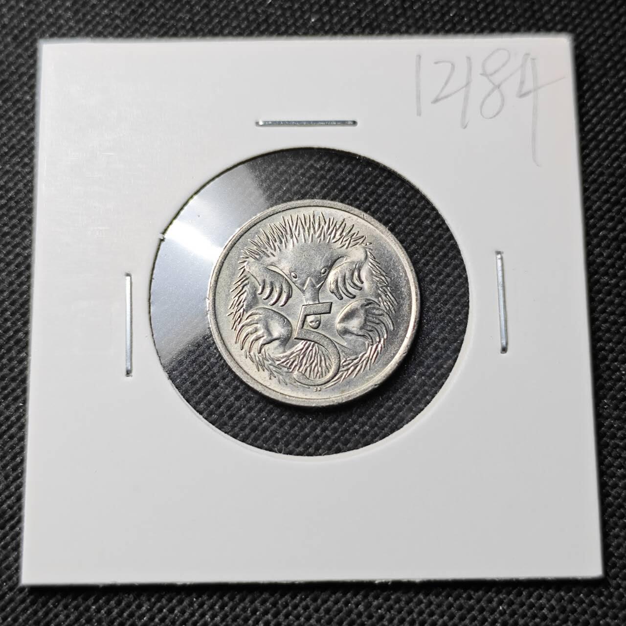 KK钱币收藏小铺  第412期 2月预留时间 周末发货 1983澳大利亚5分 好品