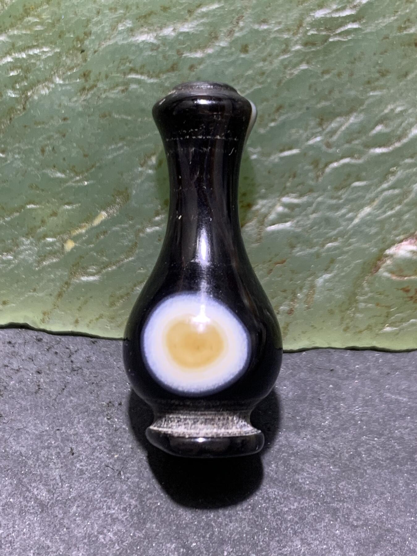 药师玛瑙通货瓶形珠一个！