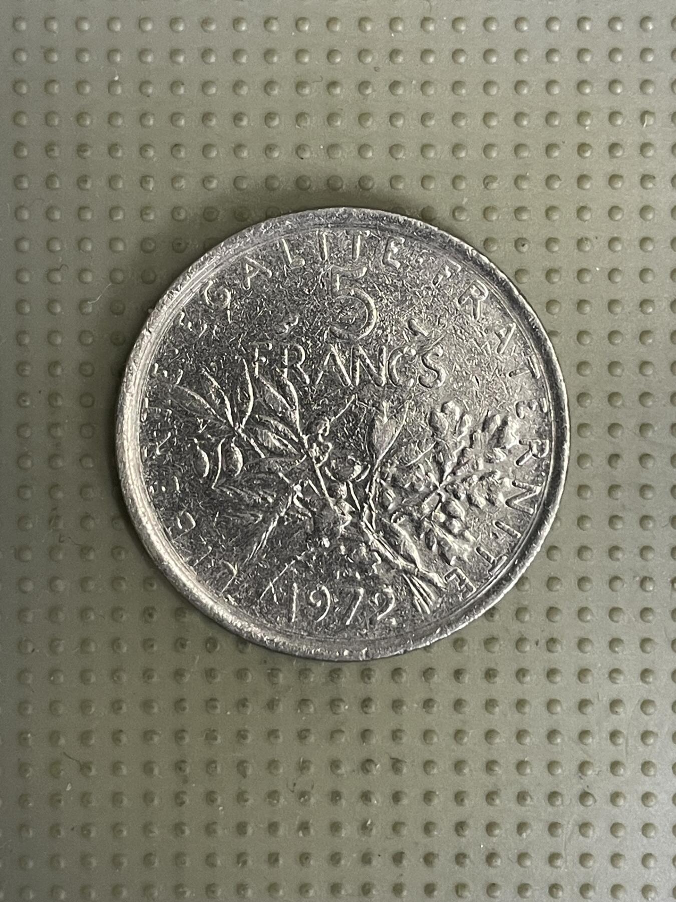 2026年第41场各国散币拍卖（总第191场） 法国1972年5法郎