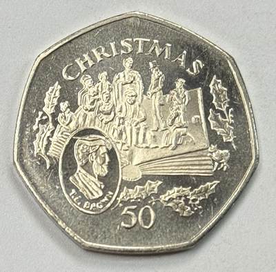 S&S Numismatic世界钱币-拍卖 第124期  - 马恩岛1997年 圣诞节 50便士纪念币