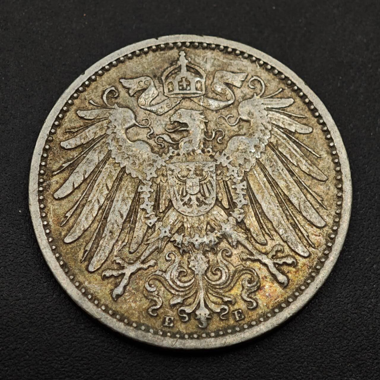 【淘币小摊】实时拍第八百八十五拍   小银币场    每周一统一发货 德国1906年长翅1马克银币