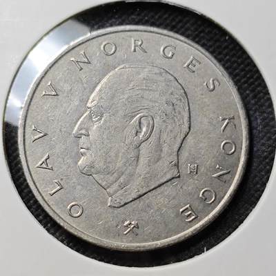 KK钱币收藏小铺  第412期 2月预留时间 周末发货 - 1976挪威5克朗 