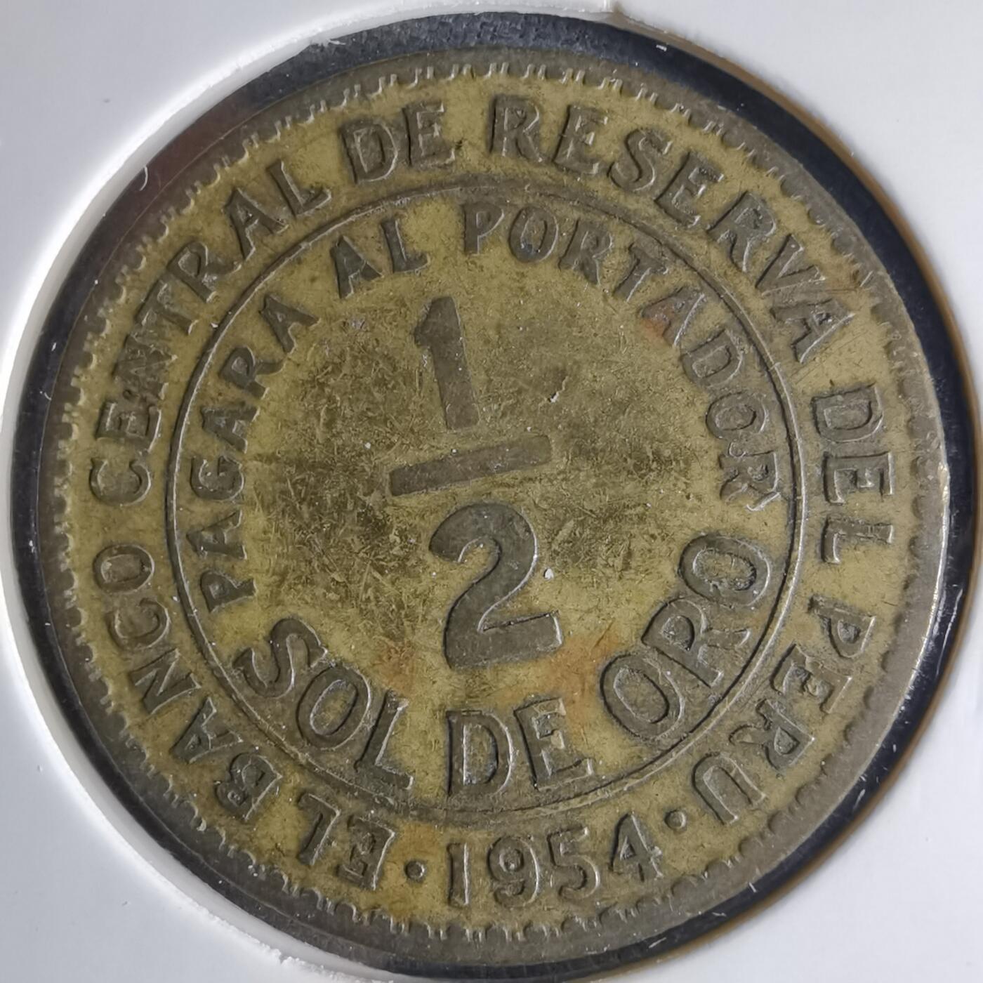 沼泽如烟--第1039场 秘鲁1954年半索尔