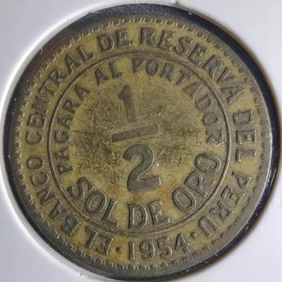 沼泽如烟--第1039场 - 秘鲁1954年半索尔