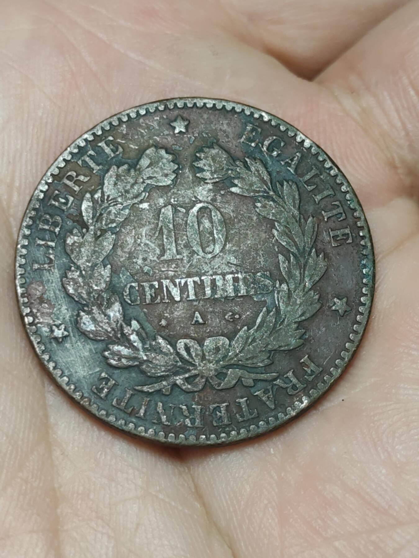 2026年第三十九场(总第二百零八场）外国好品散币场(免佣金) 法兰西第三共和国1873年10生丁(第一版，A标巴黎造)