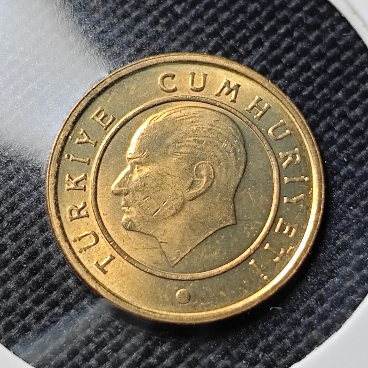 KK钱币收藏小铺  第412期 2月预留时间 周末发货 2018土耳其1库鲁 好品