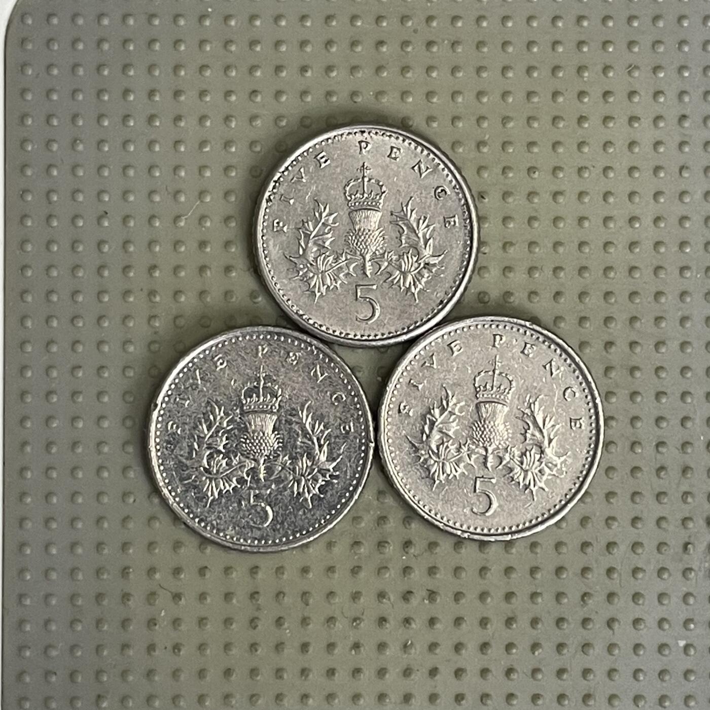 2026年第41场各国散币拍卖（总第191场） 英国5便士3枚