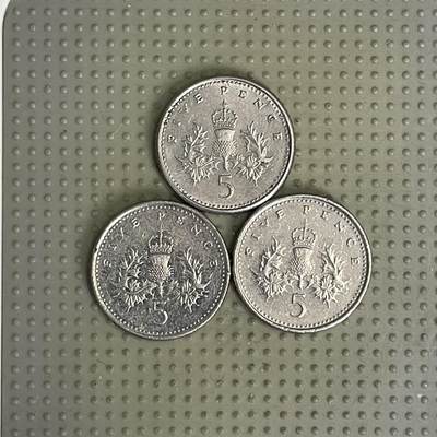 2026年第41场各国散币拍卖（总第191场） - 英国5便士3枚