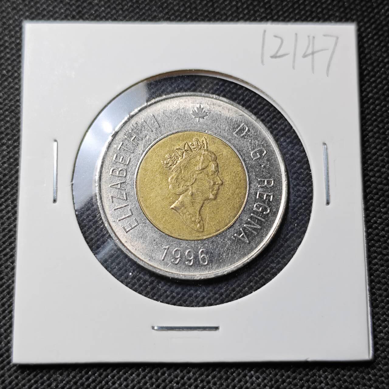 KK钱币收藏小铺  第412期 2月预留时间 周末发货 1996加拿大2元 
