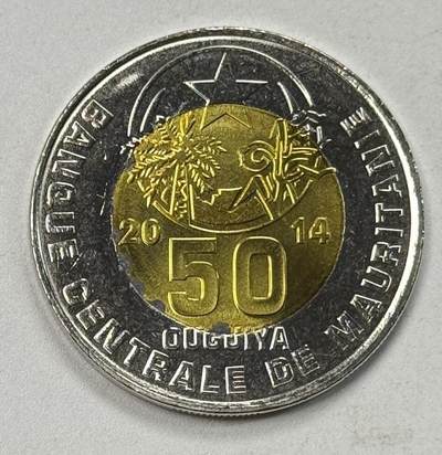 S&S Numismatic世界钱币-拍卖 第124期  - 毛里塔尼亚2014年50乌吉亚双色币