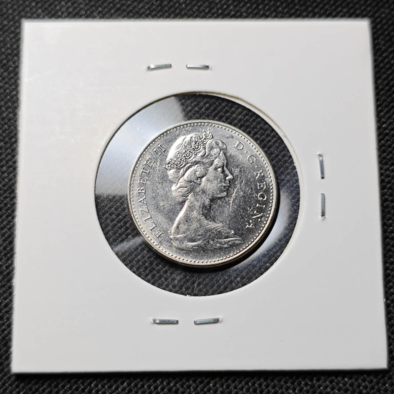 KK钱币收藏小铺  第412期 2月预留时间 周末发货 1967加拿大5分 纪念币