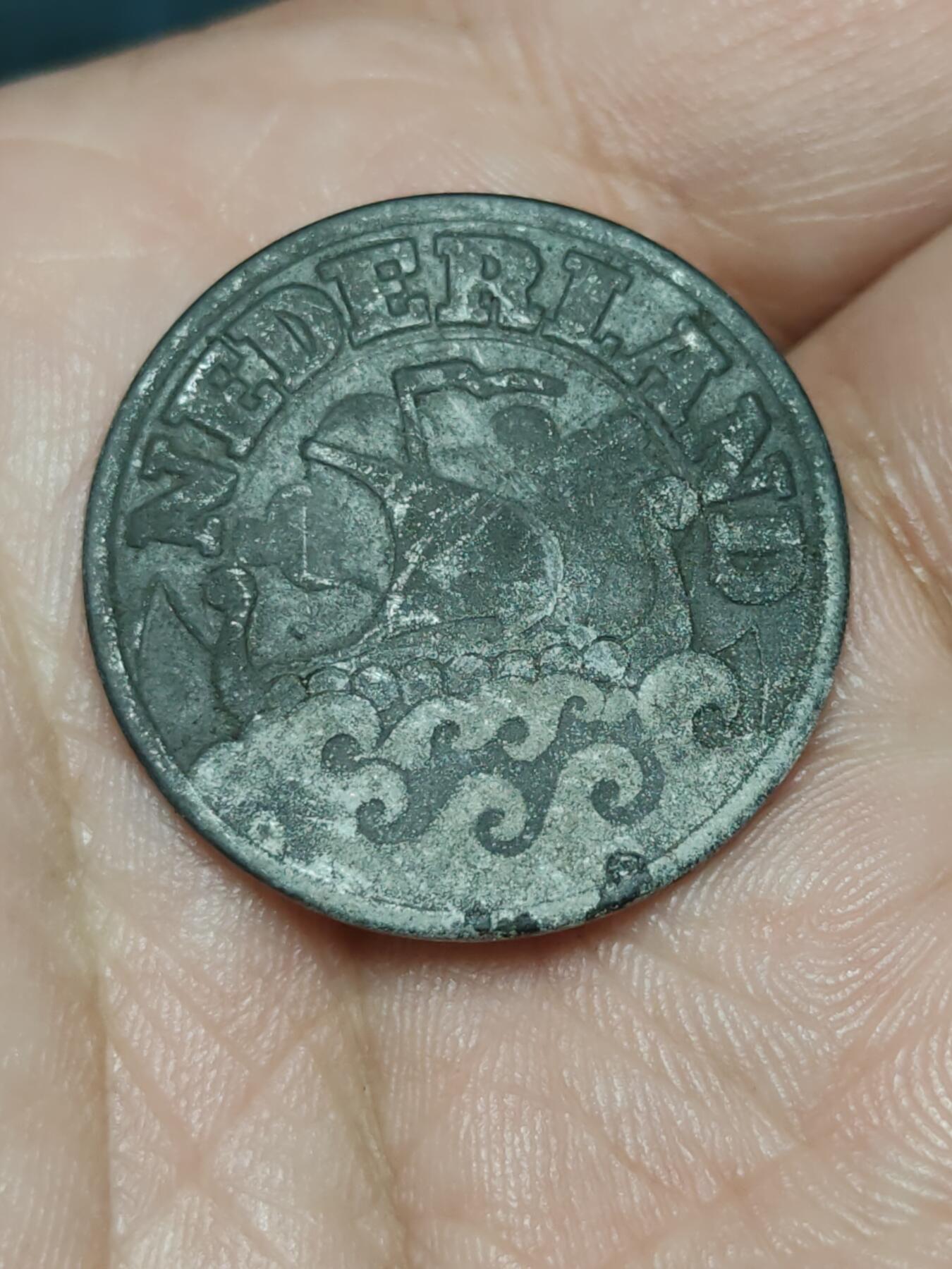 2026年第三十九场(总第二百零八场）外国好品散币场(免佣金) 荷兰1942年25分锌币(二战德国占领时期)