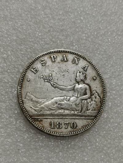 天下钱庄专场欢迎参拍 - 西班牙拿花双柱银币