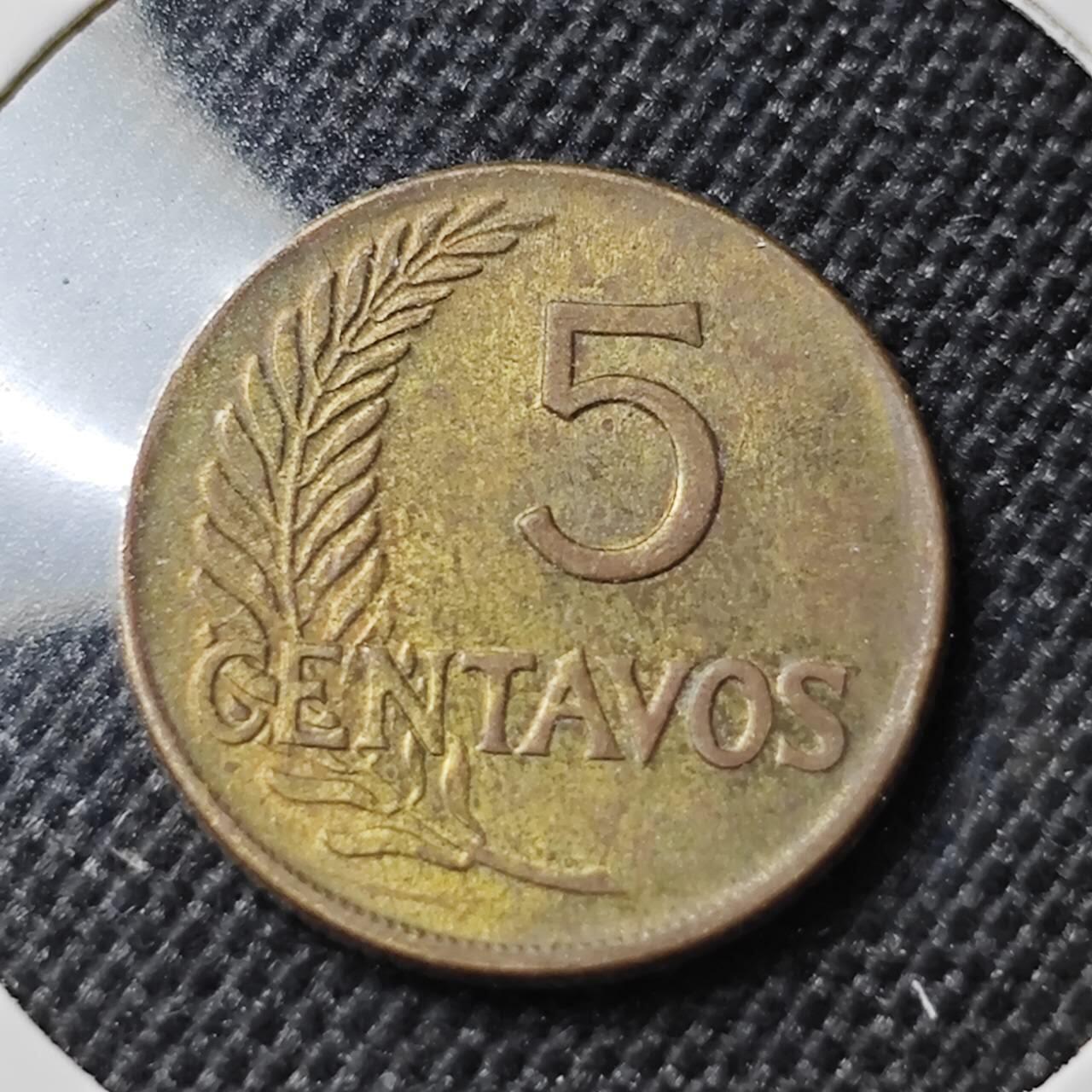 KK钱币收藏小铺  第412期 2月预留时间 周末发货 1963秘鲁5分 